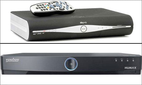 Sky+ and YouView boxes