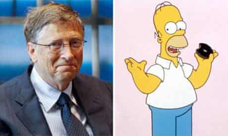 Bill Gates and Homer Simpson composite
