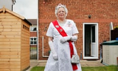 Queen Elizabeth II lookalike Margaret Southcoat at home in Hull