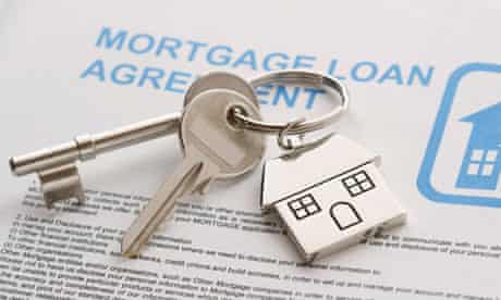 Keys to a new home on a mortgage agreement