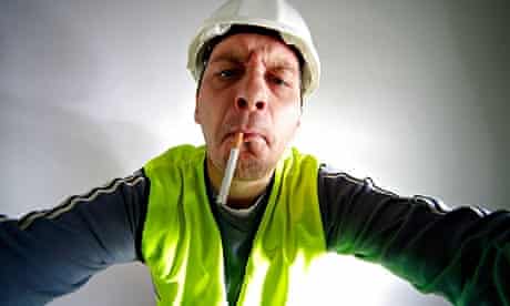 Obstinate construction worker