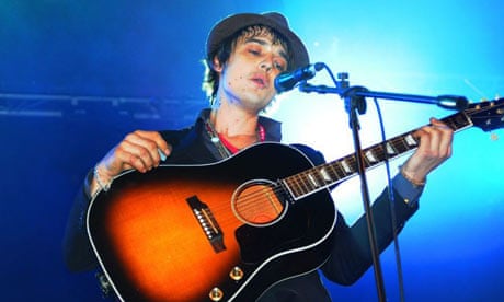 Pete Doherty at Glastonbury 2008