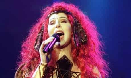 Cher with pink hair in 1999