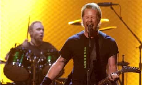  James Hetfield, right, and Lars Ulrich of Metallica
