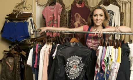 Hanna Rochell Schmieder poses with her Lyric Culture clothing line