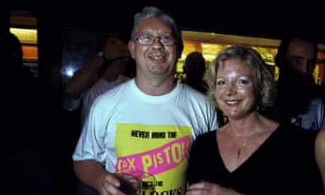 A middle-aged couple at a punk gig at the 100 Club