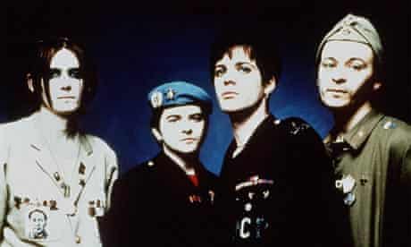 Welsh band the Manic Street Preachers pictured with missing member Richey Edwards