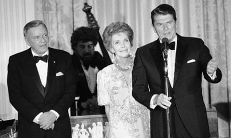 Frank Sinatra with Ronald and Nancy Reagan