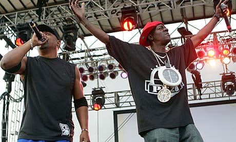 Chuck D and Flavor Flav of Public Enemy performing in 2007