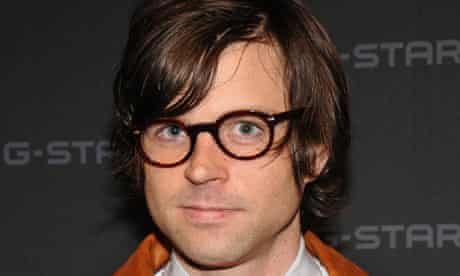 Musician Ryan Adams poses backstage at the G-Star fashion show in 2008