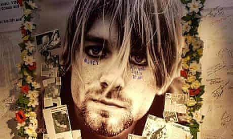 Kurt Cobain shrine at Virgin Megastore Oxford Street, London