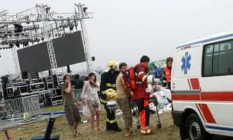Paramedics at Pohoda music festival in Slovakia