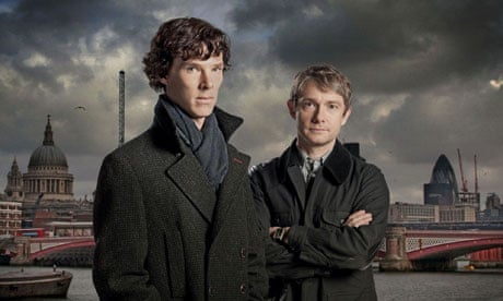 Benedict Cumberbatch as Sherlock Holmes and Martin Freeman as Doctor John Watson