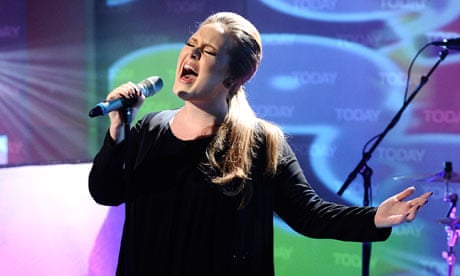 Singled out ... Adele in full flow on the US's Today show.