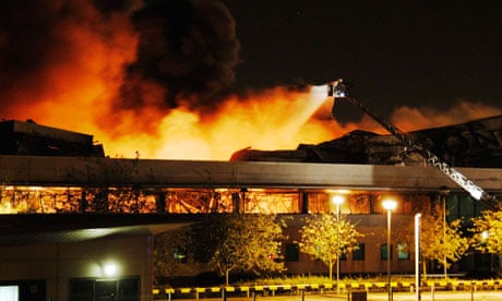 Sony warehouse fire