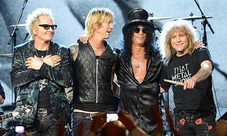 Guns N' Roses at Rock And Roll Hall of Fame 2012