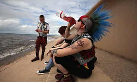 Punks at the Rebellion festival in Blackpool