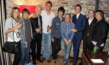 Jessica Ennis and Bradley Wiggins with the Stone Roses