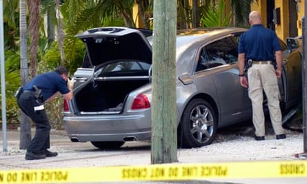 Rick Ross's car being examined by police