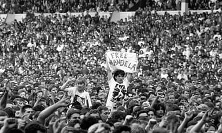 Free Nelson Mandela - An Amnesty International benefit concert at Wembley Stadium, London, in 1988