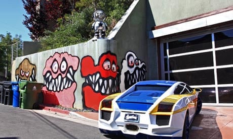Chris Brown outrages neighbours by painting monsters on his house | Chris  Brown | The Guardian