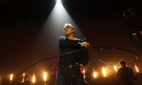Morrissey performing in Wellington, New Zealand