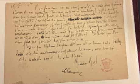 Ravel's letter to Vaughan Williams