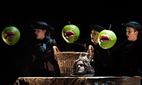 Wealth of talent … British Youth Opera's The Little Green Swallow, at the Peacock, London.