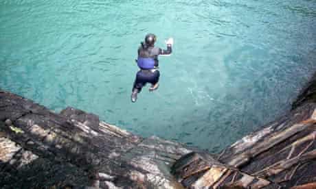Coasteering Just Jump In Travel The Guardian