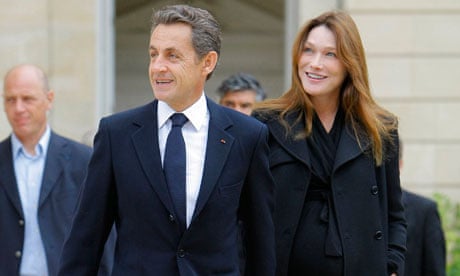 President Sarkozy and his wife Carla Bruni