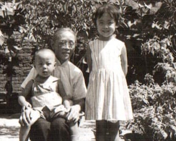 Xinran with grandmother