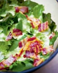 Nigel Slater's lettuce and hot bacon salad