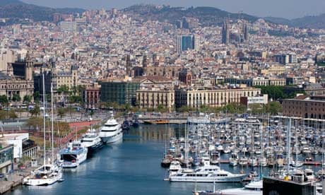 Barcelona, the Port Vell and the city