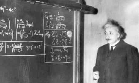 Albert Einstein Gives a Lecture