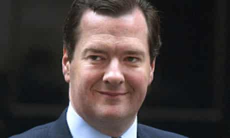 George Osborne looking pleased