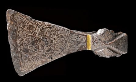 viking Silver-inlaid axehead 