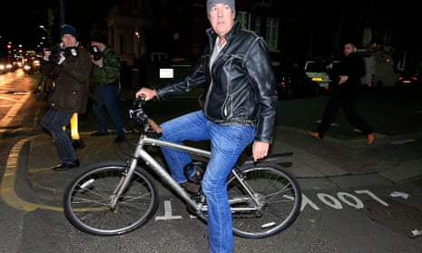 Jeremy Clarkson on bicycle