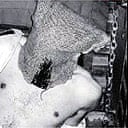 Detail of Daily Mirror cover (1/5/04) showing alleged torture of an Iraqi by British troops