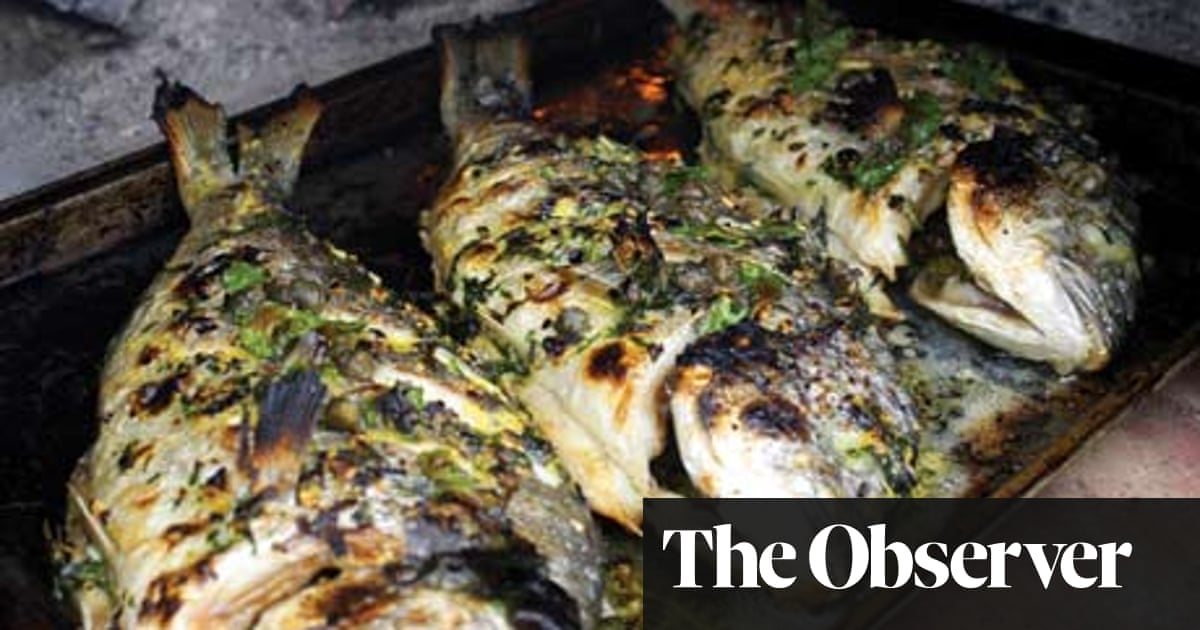 Whole Gilthead Bream With Lemon Garlic And Parsley Served
