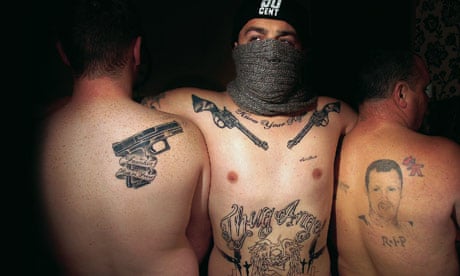 gangster chest piece tattoos