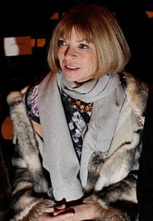 Anna Wintour attends a New York fashion week show