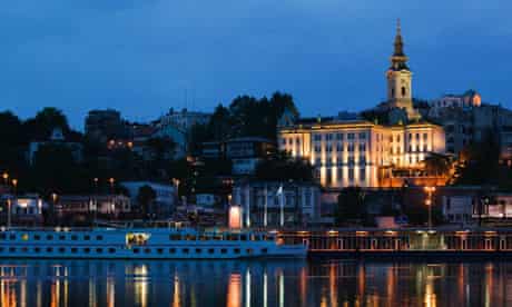 Belgrade old town from the Sava River