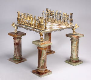 Michael Jackson's auction: Michael Jackson's marble chess table 