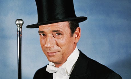Yves Montand in a top hat