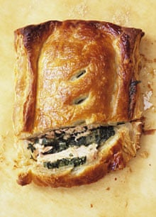 Salmon in pastry