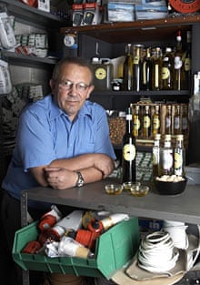 Mehmet Murat in his electrical shop