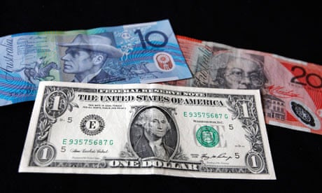 US dollar with Australian dollar