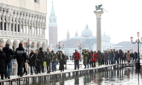 Venice Hit By Flood Waters