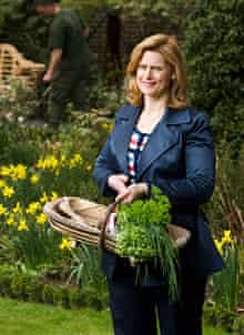 Sarah Brown gardening