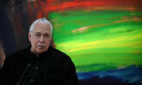 Howard Hodgkin at his show, Time and Place